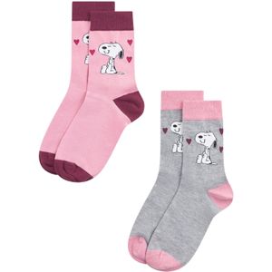 CODELLO Sokken  grijs / rosa / donkerrood