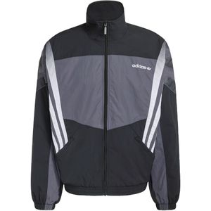 ADIDAS ORIGINALS Tussenjas 'Santiago'  donkergrijs / zwart / wit