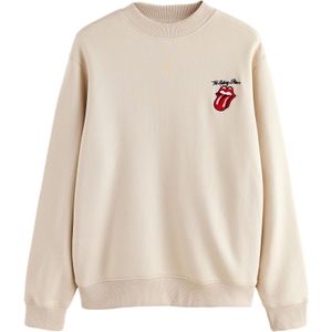 Next Sweatshirt 'Rolling Stones'  ecru / cranberry / zwart