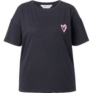 Studio Untold Shirt  antraciet / lichtroze