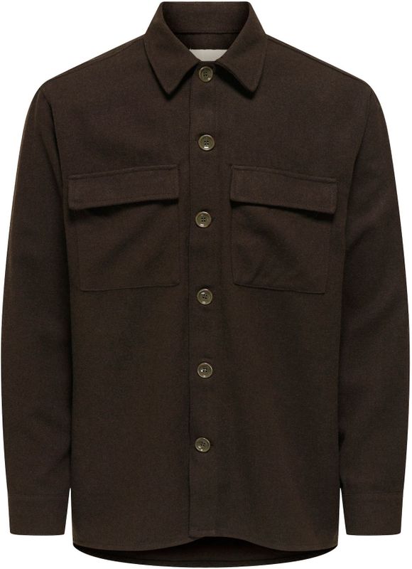 Onspaul - Overshirt - Relaxed Fit - Lange Mouwen - Knoopsluiting