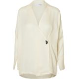 SELECTED - SLFJOLLY - Blouse - Crème - Wijde Pasvorm - Lange Mouw