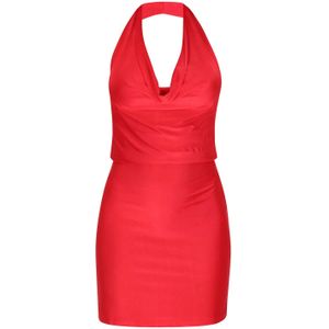 faina Cocktailjurk  rood