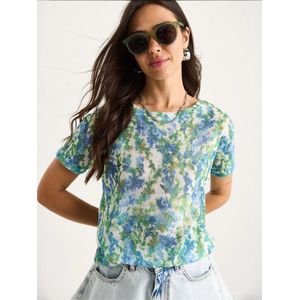 Bianco Lucci Shirt  lichtblauw / mintgroen