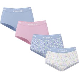 PIECES Broekje  blauw / lichtroze / wit