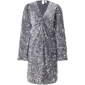 YAS Jurk 'YASVALERA'  zilvergrijs