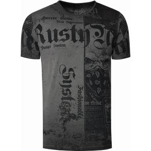 Rusty Neal - T-Shirt - Heren - Katoen - Normale Pasvorm - Rondhals