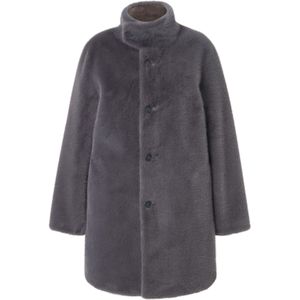 Ulla Popken Wintermantel  donkergrijs
