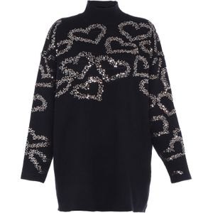 faina Trui  zwart / zilver