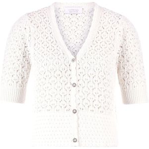 Rich & Royal Gebreid vest  wit / offwhite