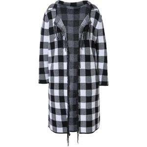 Angel of Style Gebreid vest  zwart / wit