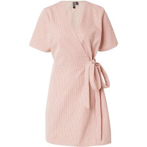 PIECES Jurk 'PCJosephine'  lichtbeige / rood