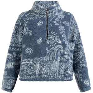 IZIA Trui  basaltgrijs / lichtgrijs