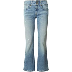 Pepe Jeans - PL2048772WB - Flare Jeans - Blauw - Casual - Katoen - Denim