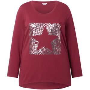 Angel of Style Shirt  wijnrood / zilver