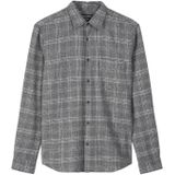 Marc O'Polo Overhemd  donkergrijs / wit