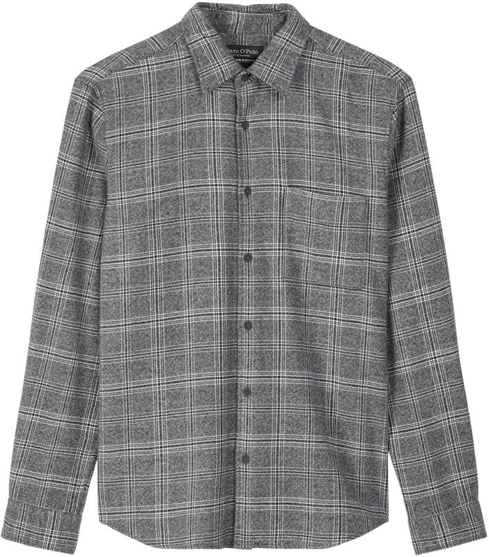 Marc O’Polo - Vrijetijdsoverhemd - Regular Fit - Geruit - Puur Katoen