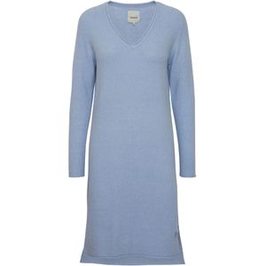 Oxmo Gebreide jurk 'IDA'  lichtblauw