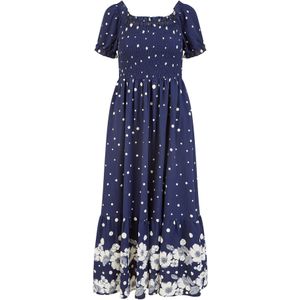 Mela London Zomerjurk  navy / wit