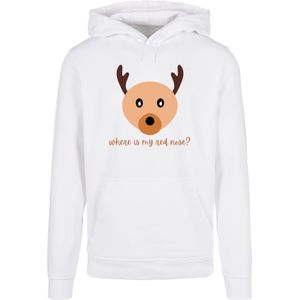 F4NT4STIC Sweatshirt 'Red Nose Weihnachten'  bruin / wit