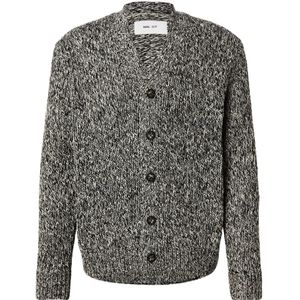 NN07 Gebreid vest 'Mika'  zwart / wit