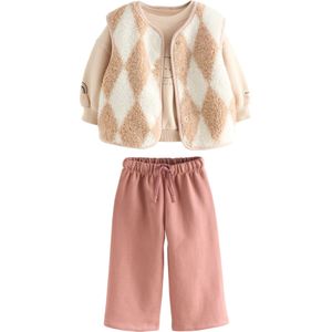 Next Set  beige / rosa / wit