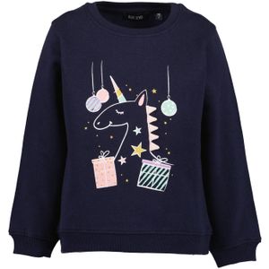 BLUE SEVEN Sweatshirt  marine / mintgroen / rosa / wit