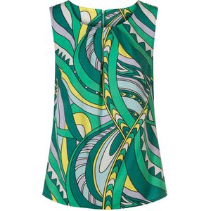 heine Blouse  champagne / duifblauw / groen / grasgroen