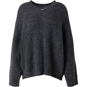 American Vintage - EAST - Gebreide Trui - Antraciet - V-hals
