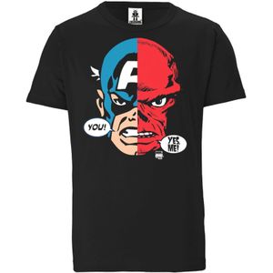 Shirt 'Captain America And Red Skull Faces'