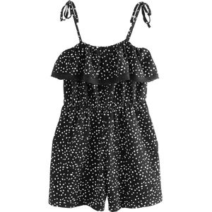 Next Jumpsuit  zwart / offwhite