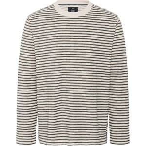 Matinique Shirt 'MAkai ls Heritage'  beige / zwart gemêleerd