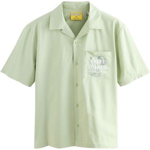 Next Overhemd  basaltgrijs / lichtgroen / wit