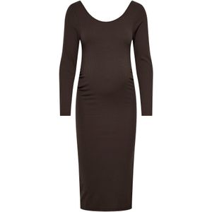 Only Maternity Jurk 'OLMSANNE'  chocoladebruin