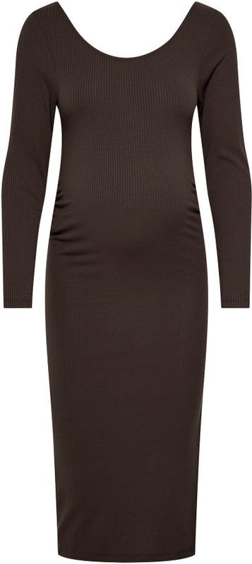 Only Maternity Jurk 'OLMSANNE'  chocoladebruin