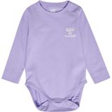 Hummel Rompertje/body 'Mino'  lavendel / wit