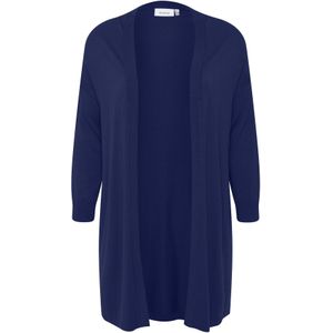 Fransa Curve Gebreid vest 'FPBlume'  navy