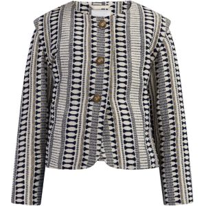 IZIA Blazer  blauw / wolwit