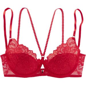 Lascana - Samara - Push-up-bh - Rood - Met Verleidelijk Sierlint en Cut-out