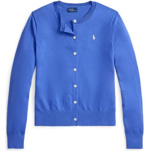 Regular fit gebreid jack met logostitching