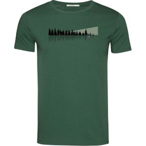 GREENBOMB Shirt 'Nature Ice Fishing'  groen / zwart