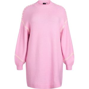 Zizzi Gebreide jurk 'Mlea'  crème / rosa
