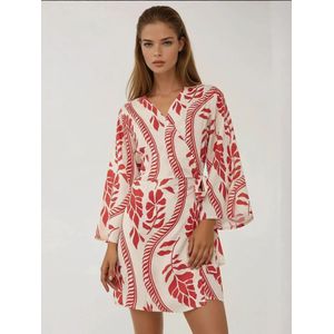 Hiccup Jurk  rood / wit