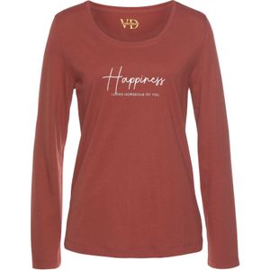 VIVANCE Slaapshirt  bloedrood / wit