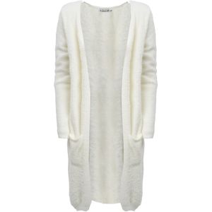 Influencer Gebreid vest  wit