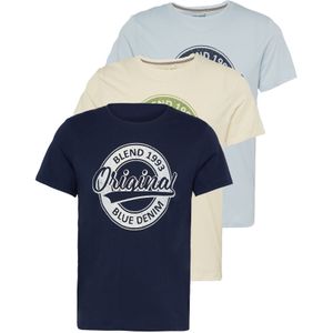 BLEND Shirt  crème / navy / lichtblauw / lichtgroen