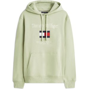 TOMMY HILFIGER Sweatvest  mintgroen / rood / wit