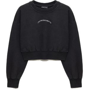 No Matter What Sweatshirt  zwart / zilver / wit