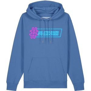 Watapparel Sweatshirt 'No Excuses'  blauw / neonroze