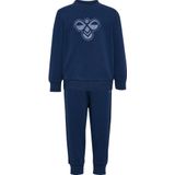 Hummel - Joggingpak - Marine - Sweatstof - Lange Mouw